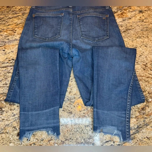 Madewell Jeans Womens Size 27Tall High Rise Skinny Button Fly Distressed Stretch - Picture 7 of 13
